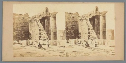 Ruin of the Parthenon on the Acropolis in Athens