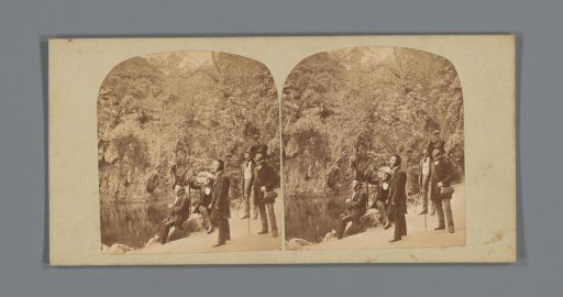 Five men along the River Dargle in Ireland