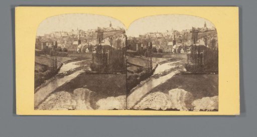 View of Luxembourg seen from the railway viaduct