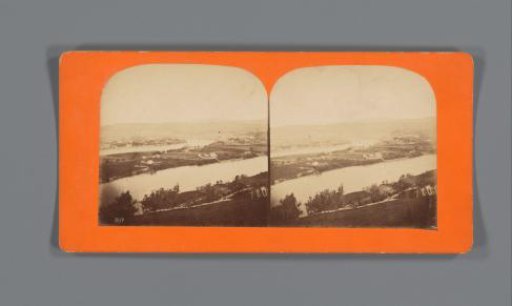View of Trondheim, seen from the old main road Steinberget, Norway