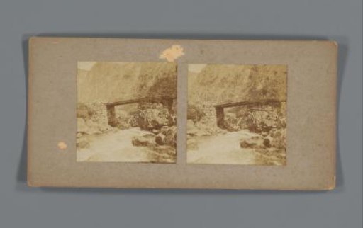 Bridge over a river in the Nærøydal in Norway