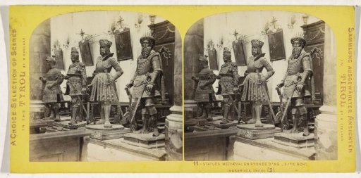 Four bronze statues in the Hofkirche, Innsbruck