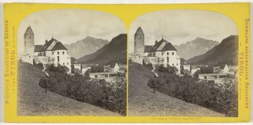 View of Füssen with the Sankt Mang monastery on the left, Bavaria