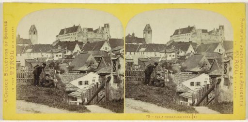 View of Füssen with the Hohes Schloss on the right, Bavaria