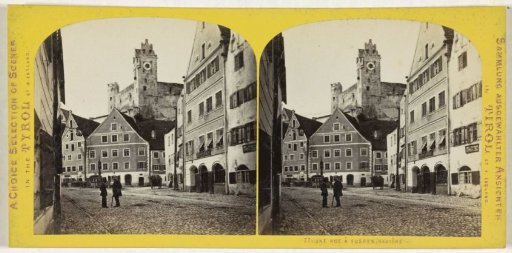 Reichenstraße with the Hohes Schloss in the background, Füssen