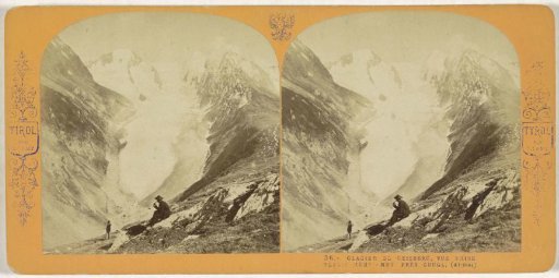 View of the glacier of the Gaisberg, seen from Hohe Mut, near Gurgl in the Ötztal