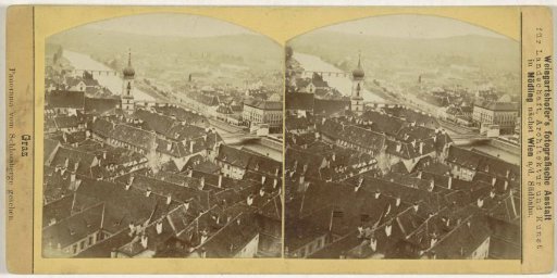 View of Graz, seen from the Schlossberg