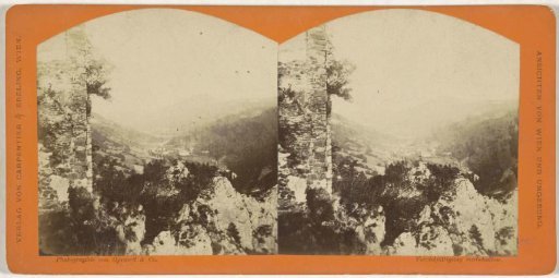 View of the valley from the ruins of Klamm
