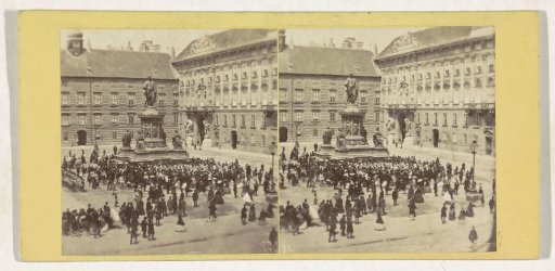 A military band plays music in the Hofburg, Vienna