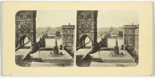 Charles Bridge and the monument for Emperor Charles IV, Prague