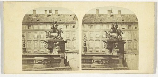 Fountain of St. George and the Dragon near St. Vitus Cathedral, Hradčany, Prague