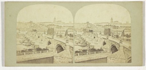 View of Prague with the Charles Bridge in the foreground