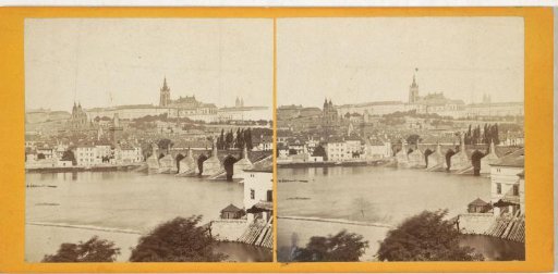 View of Hradčany and Malá Strana with the Vltava in the foreground, Prague