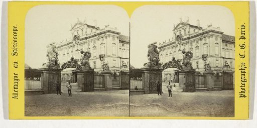 Entrance to the Prague Castle and the Archbishop's Palace, Hradčany, Prague