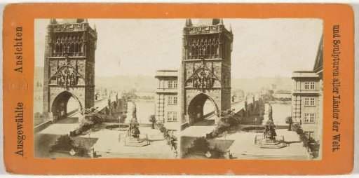 Charles Bridge and the monument to Emperor Charles IV, Prague