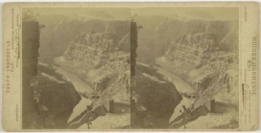 View of the Kizkale peninsula, seen from the citadel, Ani