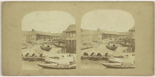 View of a harbour in China