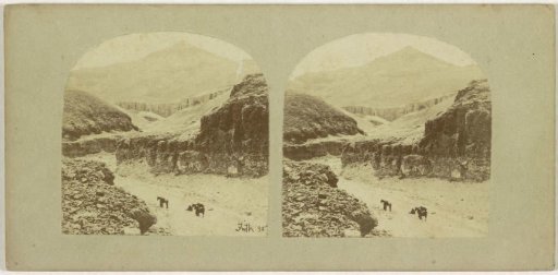 View of riders in the Valley of the Kings, Egypt