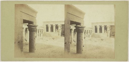 Interior of the Temple of Edfu in Egypt