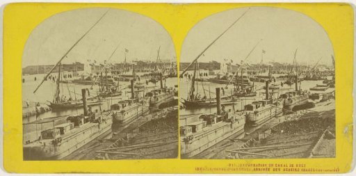 Opening of the Suez Canal, entry of Arab sheikhs, Ismailia