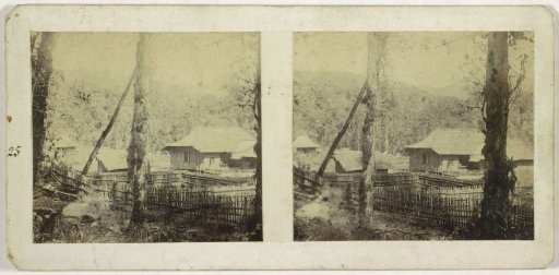 Javanese village at the foot of the Patuha Volcano