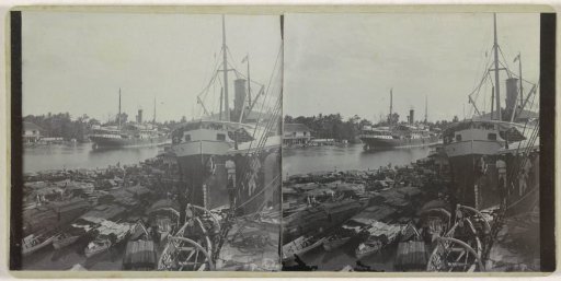 View of a harbour in Indonesia