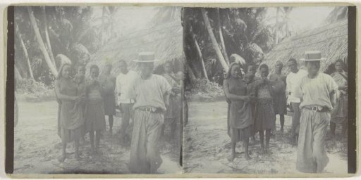 Group of native inhabitants of Wakde, West Papua