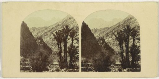 View of Mount Serbal in the Wadi Feiran valley