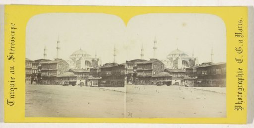 View of the Hagia Sophia from the Sultanahmet Square in Istanbul