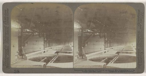 Precipitation vats at the Robinson mine, Johannesburg
