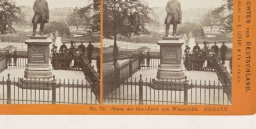 Statue of General Hans Karl von Winterfeldt on the Wilhelmplatz, Berlin