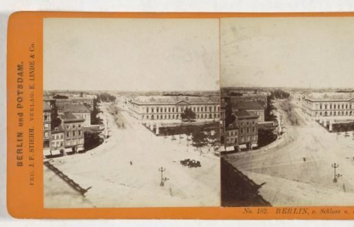 View of Berlin from the Berlin City Palace, viewed towards Unter den Linden