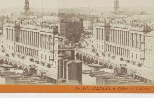 View of the Berlin Stock Exchange, viewed from the Berlin City Palace