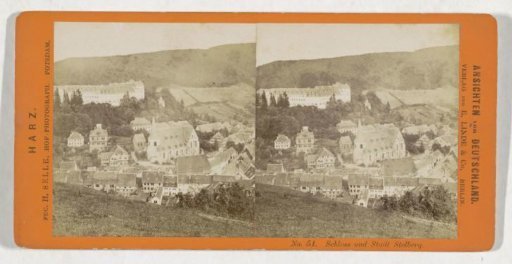 View of the town and castle of Stolberg