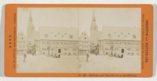 Town Hall and the St. Benedict's Church, Quedlinburg