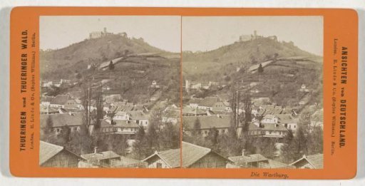 View of Eisenach with the Wartburg above it