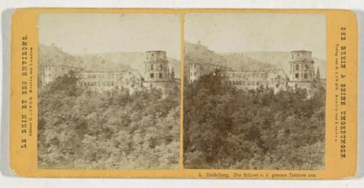 View of the ruins of Heidelberg Castle