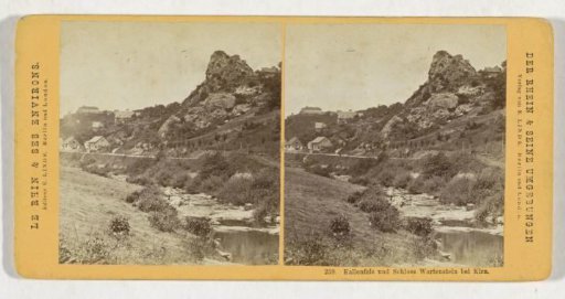 View of Kallenfels and Wartenstein Castle, near Kirn