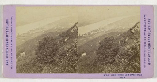 View of Königswinter, seen from the Drachenfels