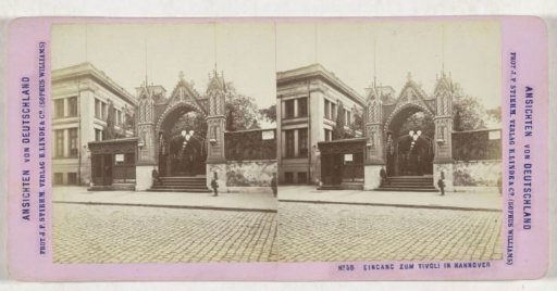 Entrance to the Tivoli Park in Hanover
