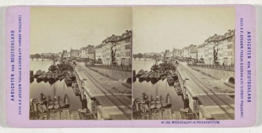 Boats at the quay in Frankfurt am Main