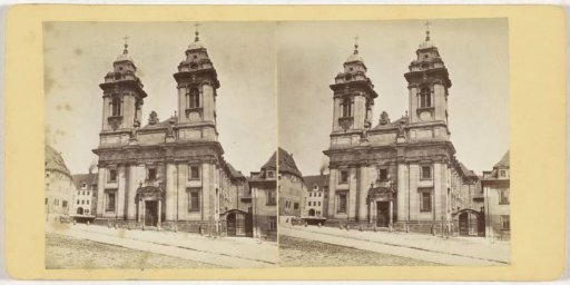 Exterior of the St. Egidien Church in Nuremberg, Germany