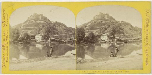 View of the ruins of Kauzenberg near Bad Kreuznach, Germany