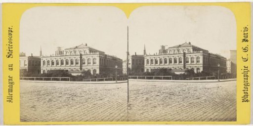 Rear of the Stock Exchange at the Town Hall Square in Hamburg, Germany