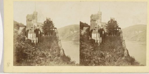 View of Klopp Castle in Bingen on the Rhine, Germany