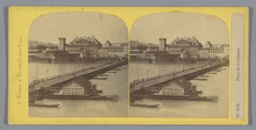 View of the Schiffbrücke in Koblenz