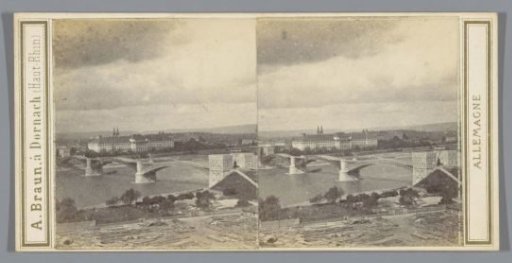 View of the Pfaffendorf Bridge over the Rhine in Koblenz