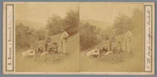 Group of children on the grass in Rimbach, Germany