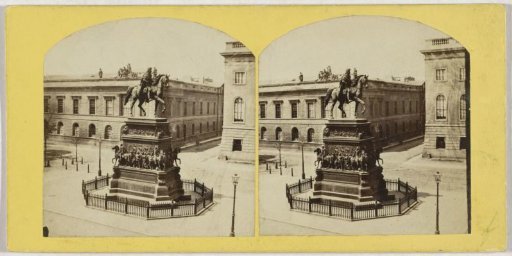 Equestrian statue of Frederick the Great in Berlin, viewed from the Altes Palais