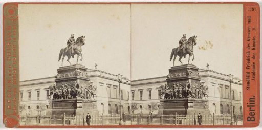 Equestrian statue of Frederick the Great and the Humboldt University in Berlin